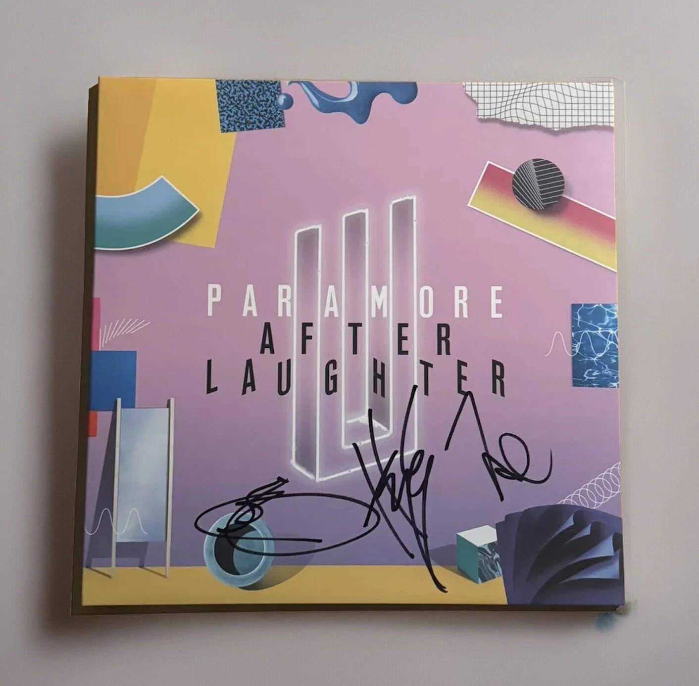 PARAMORE FULL BAND SIGNED LP VINYL RECORD ALBUM HAYLEY WILLIAMS VERY RARE COA