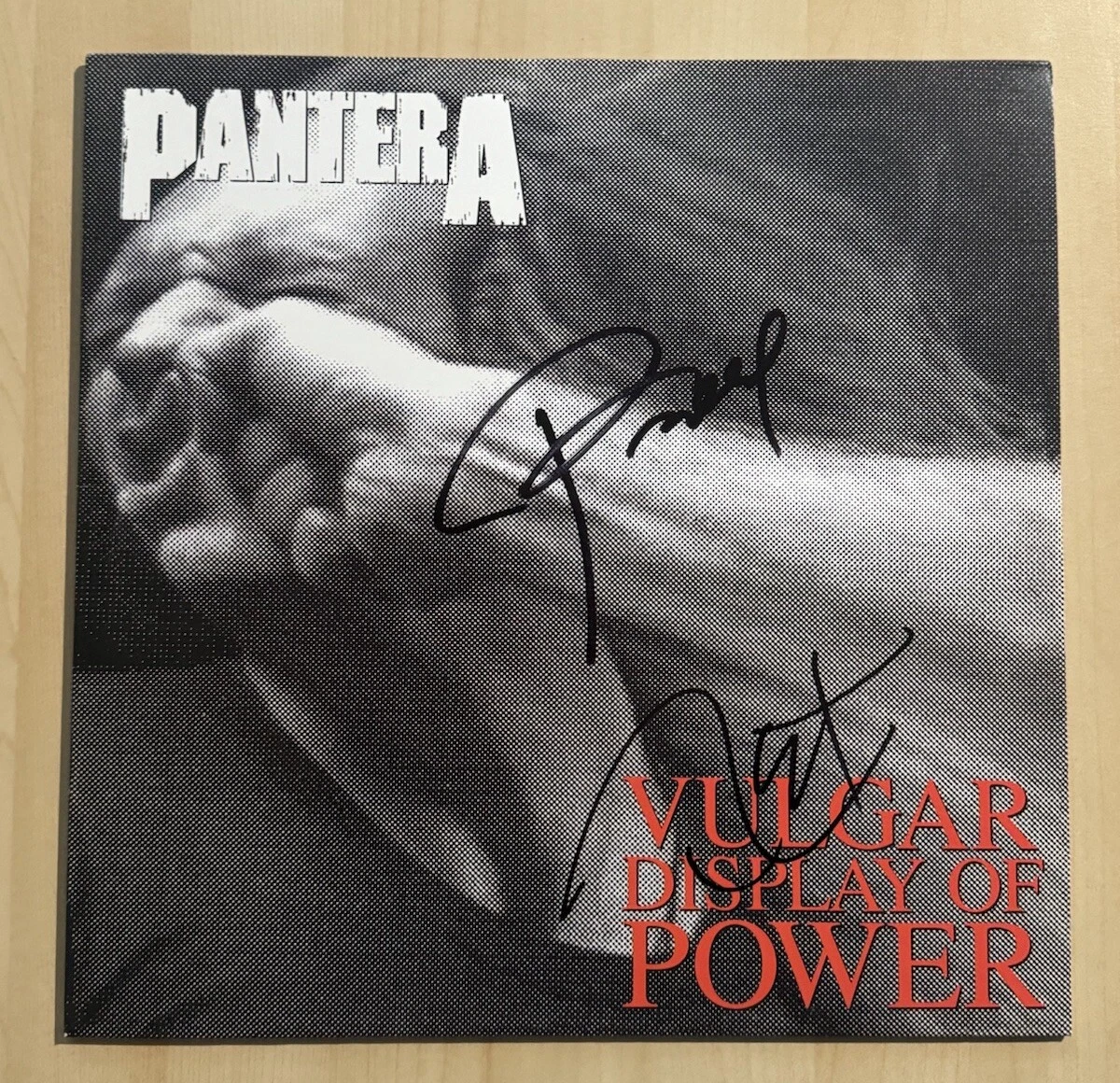 PANTERA BAND SIGNED VINYL ALBUM RECORD AUTOGRAPHED PHIL ANSELMO & REX BROWN COA