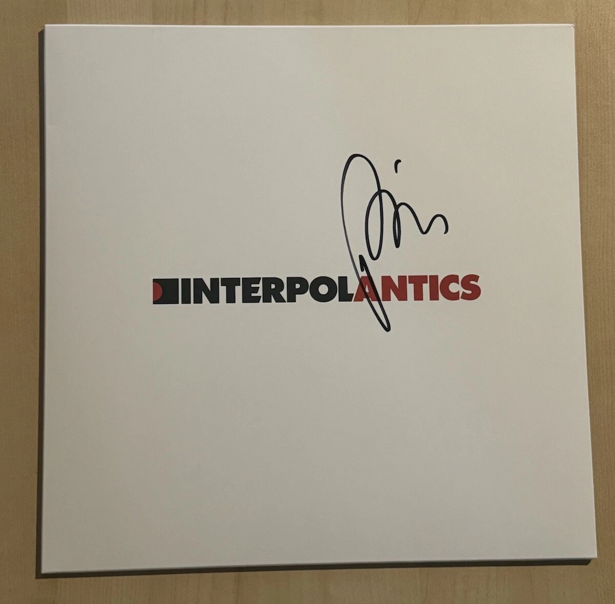 PAUL BANKS SIGNED ANTICS LP VINYL RECORD ALBUM INTERPOL BAND LEAD SINGER COA