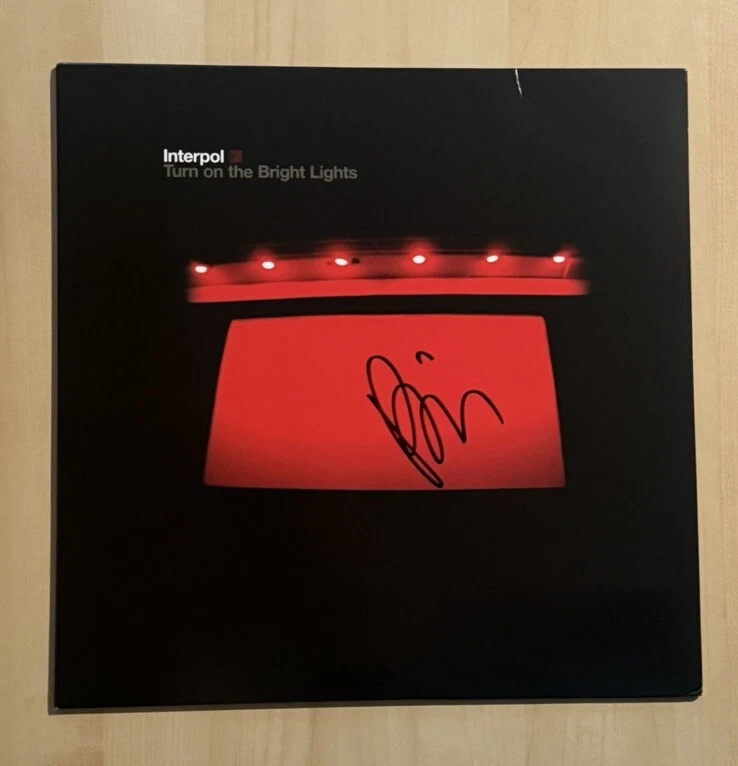 PAUL BANKS SIGNED ANTICS LP VINYL RECORD ALBUM INTERPOL BAND LEAD SINGER COA