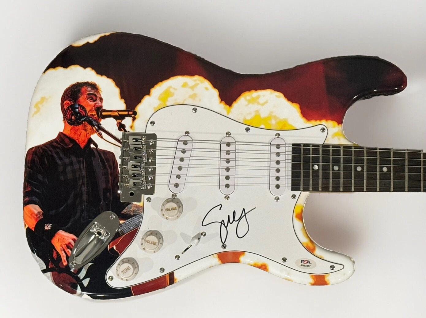 SULLY ERNA HAND SIGNED CUSTOM GUITAR GODSMACK SINGER LEGEND AUTOGRAPHED PSA COA