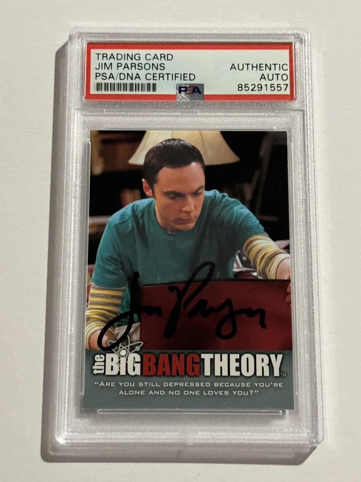 JIM PARSONS SIGNED AUTO 2012 CRYPTOZOIC CZE ROOKIE RC CARD BIG BANG THEORY PSA