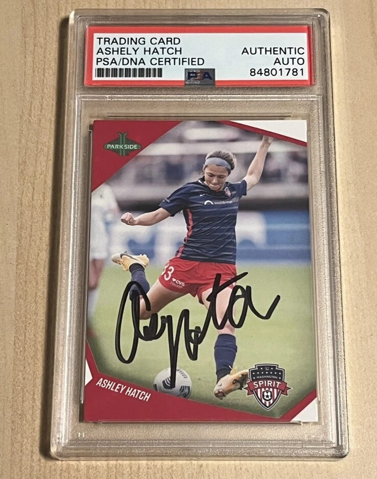 Ashley Hatch SIGNED AUTO 2022 Washington Spirit #163 Parkside NWSL Card PSA