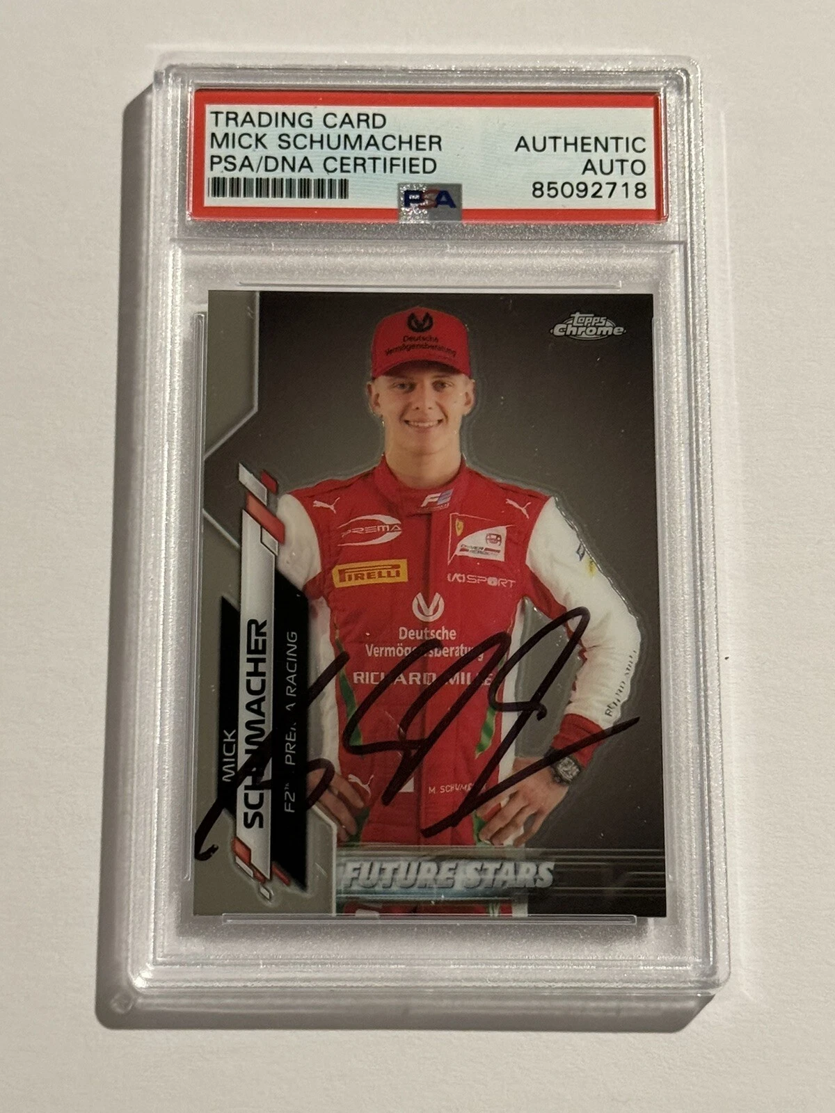 2020 Topps Chrome Formula 1 F1 Mick Schumacher Signed Auto Rookie RC PSA