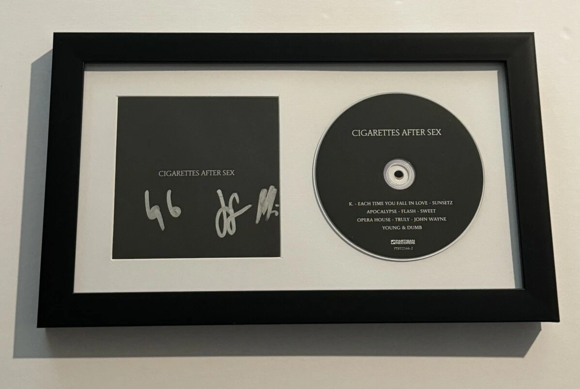 CIGARETTES AFTER SEX FULL BAND SIGNED CD FRAMED GREG GONZALEZ RARE COA
