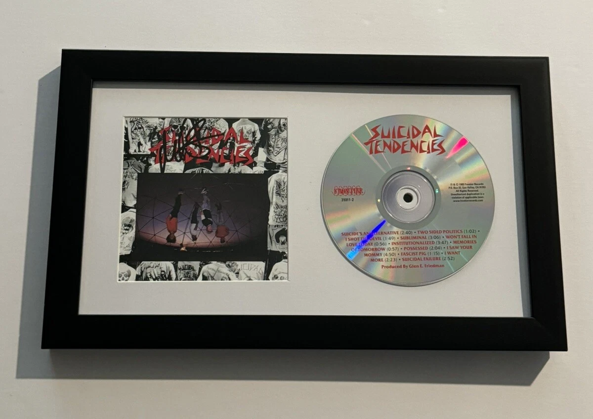 MIKE MUIR SIGNED CD FRAMED SUICIDAL TENDENCIES LEAD SINGER LEGEND VERY RARE COA