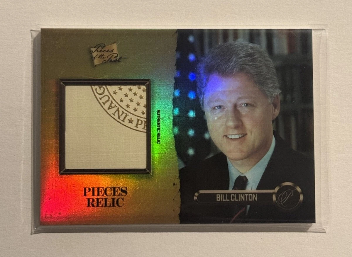 POTUS BILL CLINTON PIECES OF THE PAST PRESIDENTIAL EDITION GOLD RELIC #/10 CARD