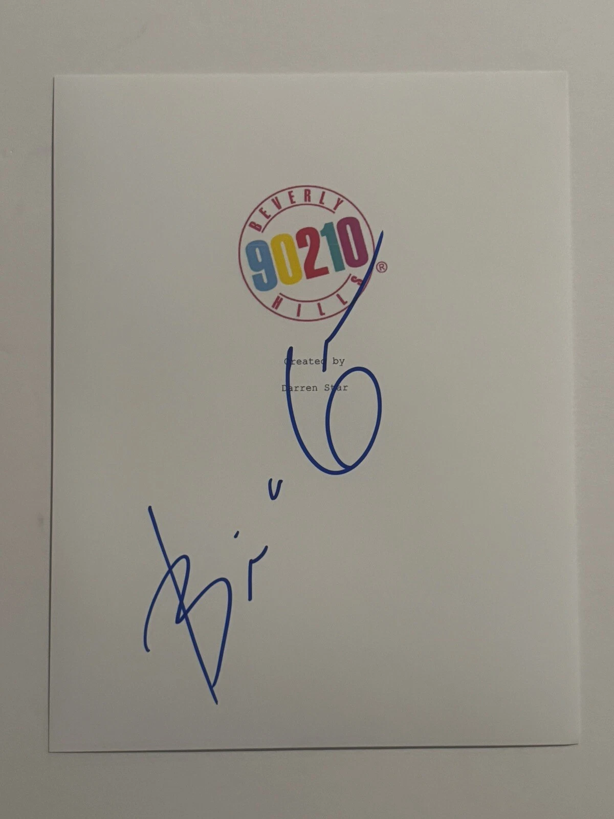 BRIAN AUSTIN GREEN SIGNED SCRIPT COVER AUTOGRAPHED BEVERLY HILLS 90210 ACTOR COA