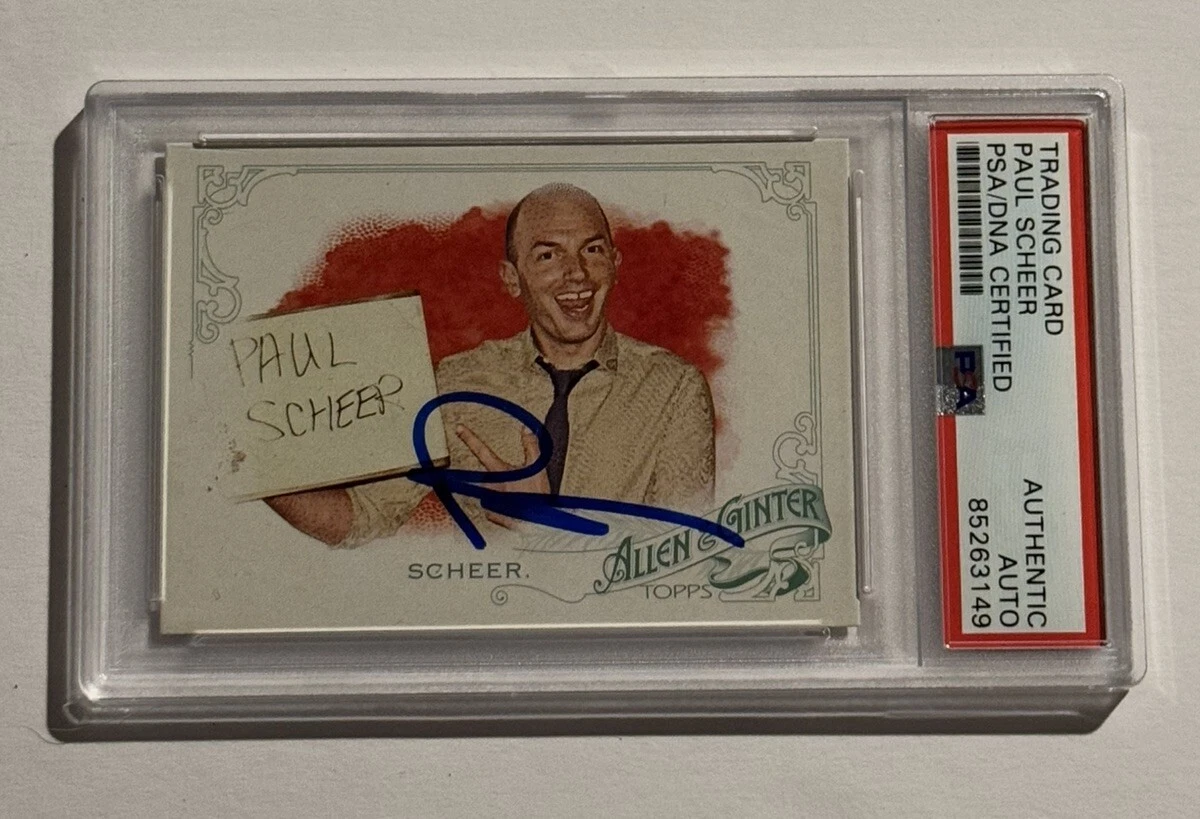 2015 TOPPS ALLEN & GINTER PAUL SCHEER #119 SIGNED AUTO PSA / DNA COA SLAB COLLECTIBLE MEMORABILIA