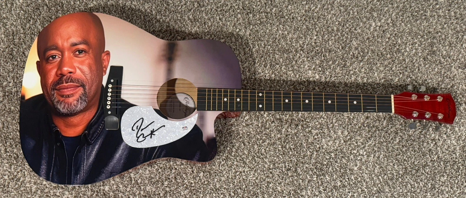 DARIUS RUCKER HAND SIGNED CUSTOM GUITAR COUNTRY MUSIC LEGEND AUTOGRAPHED PSA COA