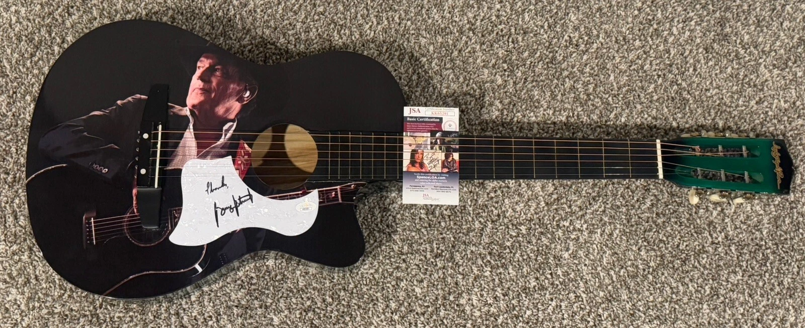 GEORGE STRAIT HAND SIGNED CUSTOM GUITAR COUNTRY MUSIC LEGEND AUTOGRAPHED JSA COA