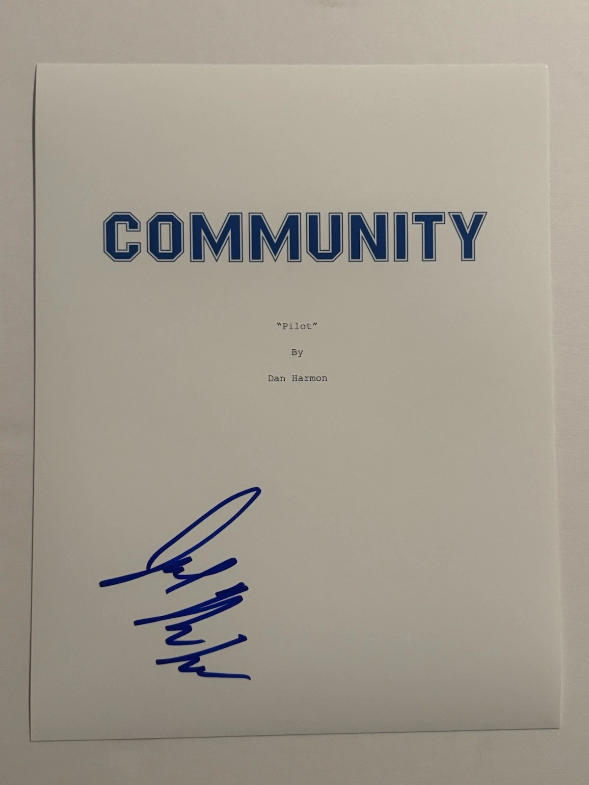 JOEL MCHALE SIGNED SCRIPT COVER ACTOR AUTOGRAPHED COMMUNITY SHOW RARE COA