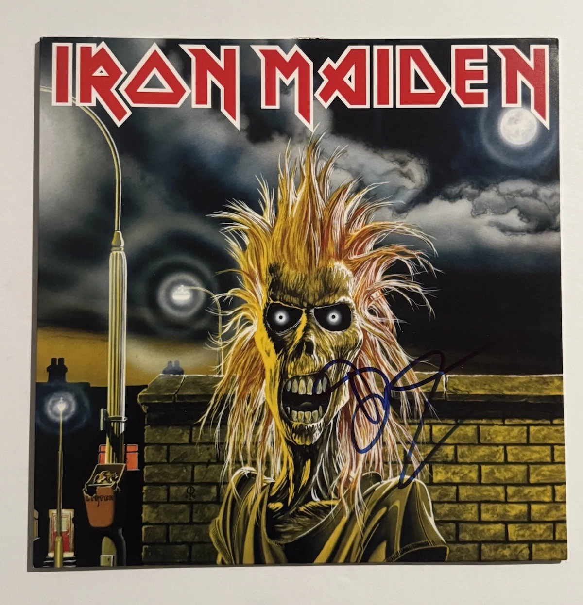 BRUCE DICKINSON SIGNED LP VINYL RECORD ALBUM IRON MAIDEN LEAD SINGER BAS COA