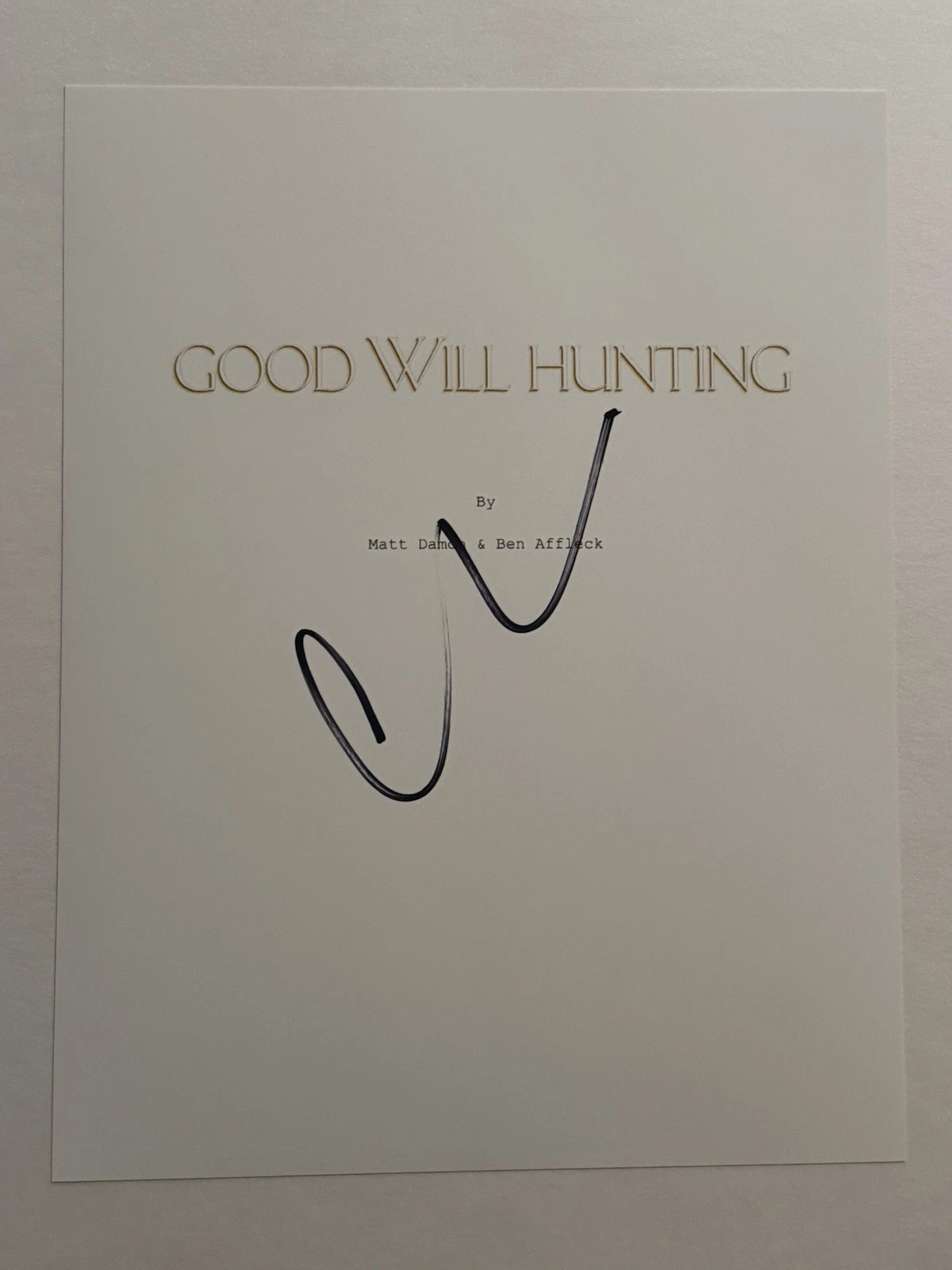 CASEY AFFLECK SIGNED SCRIPT COVER ACTOR AUTOGRAPHED GOOD WILL HUNTING RARE COA