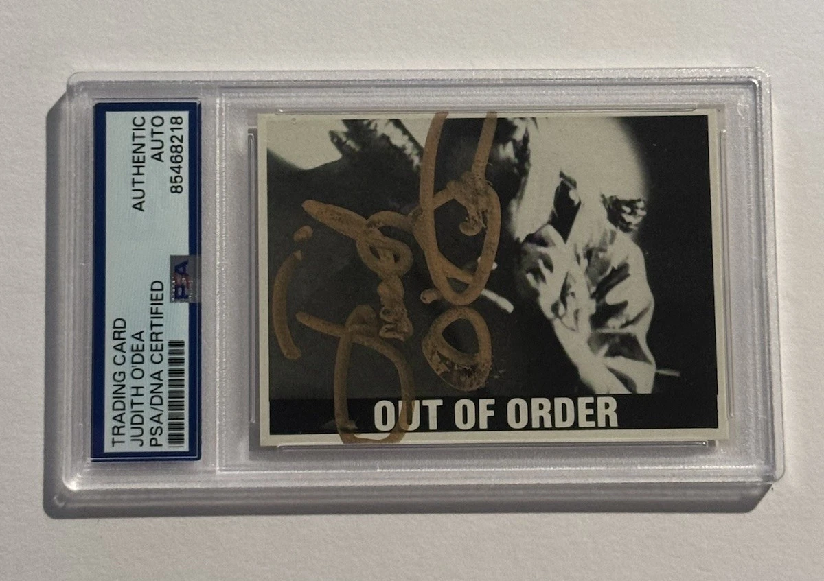 JUDITH O'DEA SIGNED AUTO NIGHT OF THE LIVING DEAD BARBRA RC CARD PSA/DNA