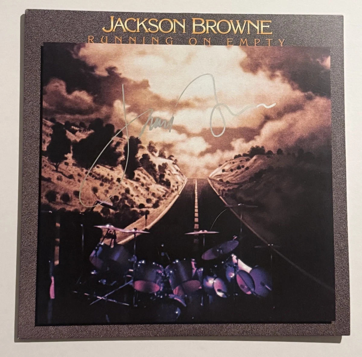 JACKSON BROWNE SIGNED RUNNING ON EMPTY LP VINYL RECORD ALBUM SINGER COA