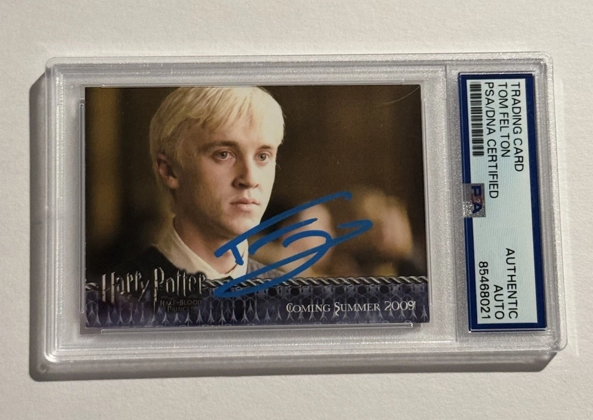 TOM FELTON SIGNED AUTO HARRY POTTER HALF BLOOD PRINCE 2009 DRACO MALFOY PSA/DNA COLLECTIBLE MEMORABILIA