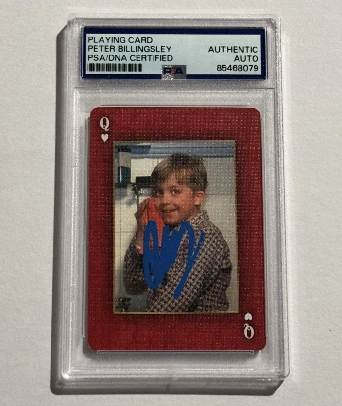 PETER BILLINGSLEY SIGNED AUTO A CHRISTMAS STORY PLAYING CARD RALPHIE PSA