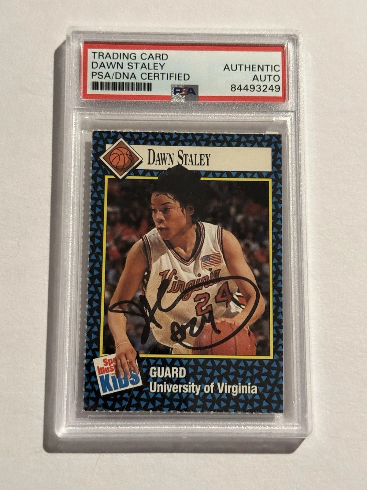 Dawn Staley Signed 1992 Sports Illustrated For Kids RC IP Auto PSA/DNA Virginia