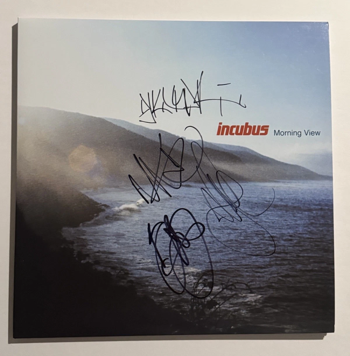 INCUBUS FULL BAND SIGNED MORNING VIEW LP VINYL RECORD ALBUM BRANDON BOYD COA