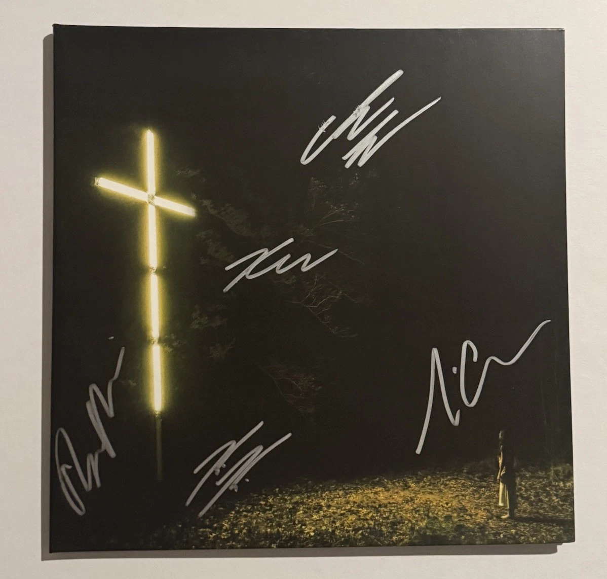 KNOCKED LOOSE FULL BAND SIGNED LP VINYL RECORD ALBUM BRYAN GARRIS RARE COA