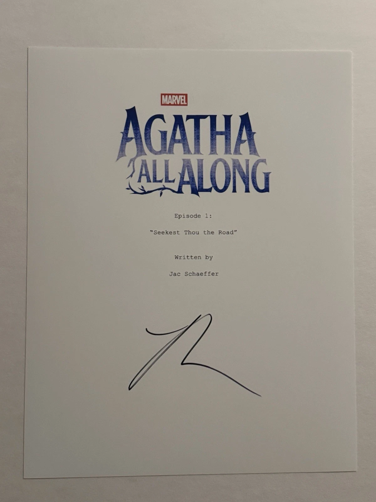 KATHRYN HAHN SIGNED SCRIPT COVER ACTRESS AUTOGRAPHED AGATHA ALL ALONG COA