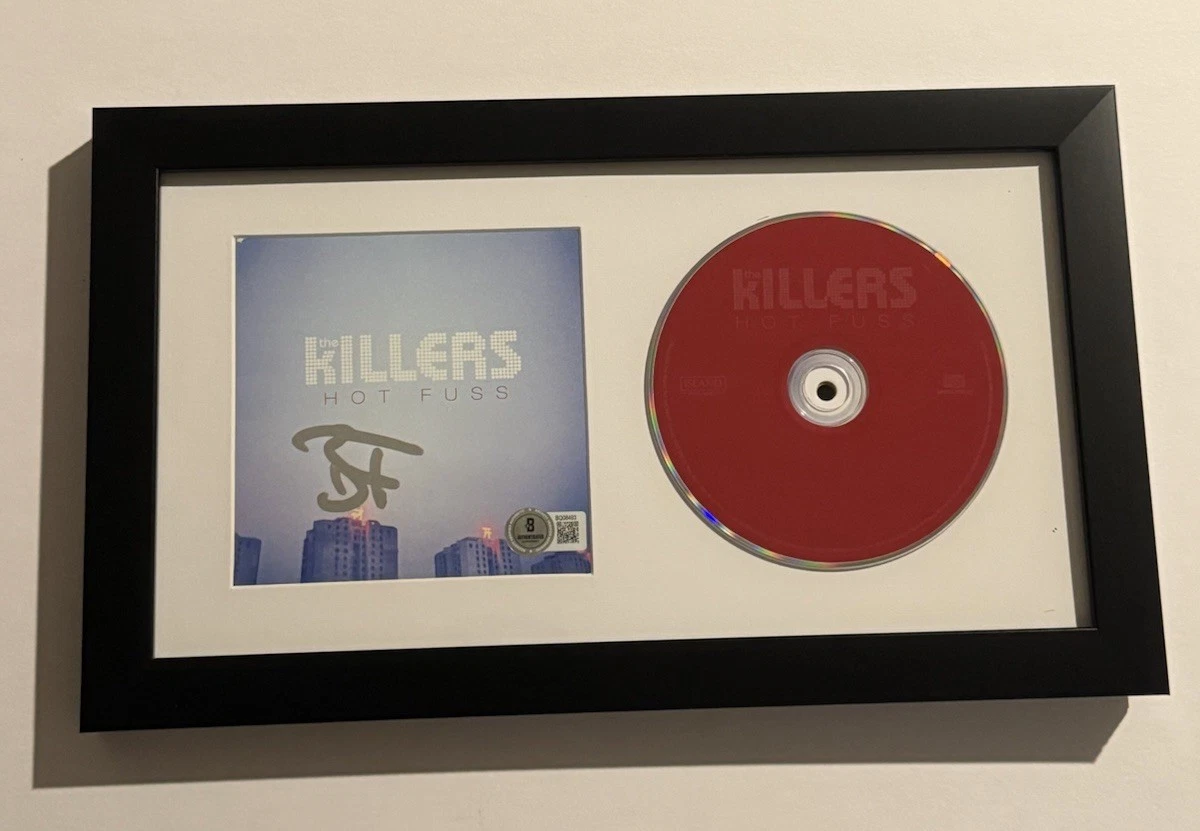 BRANDON FLOWERS SIGNED HOT FUSS CD FRAMED THE KILLERS BAND LEAD SINGER BAS COA