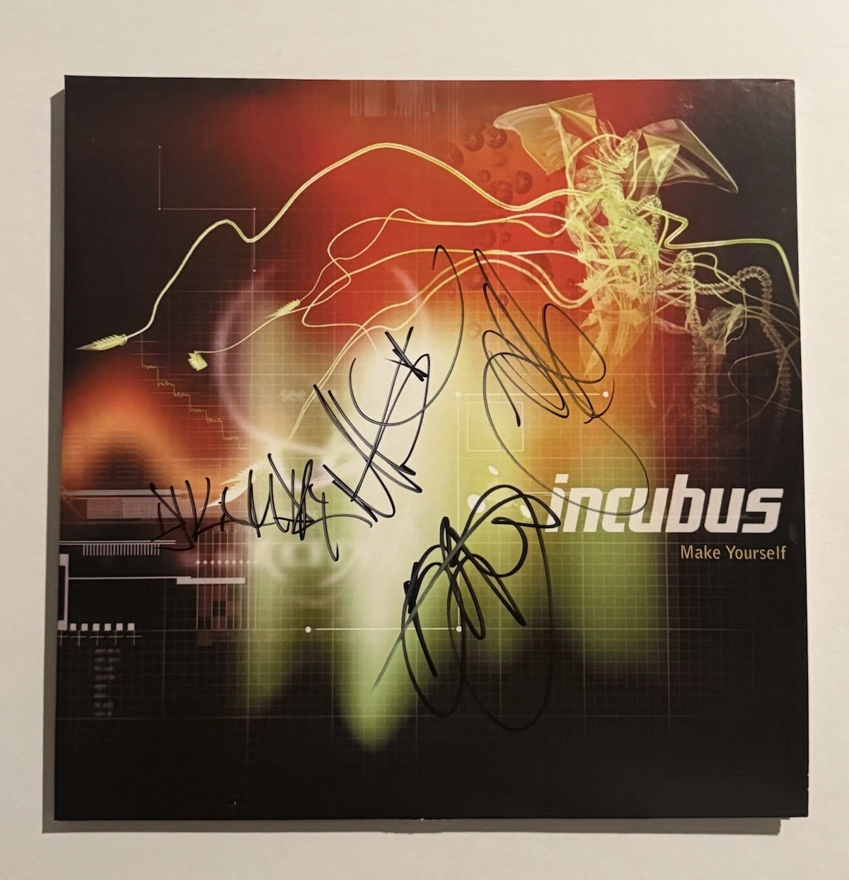 INCUBUS FULL BAND SIGNED MAKE YOURSELF LP VINYL RECORD ALBUM BRANDON BOYD COA