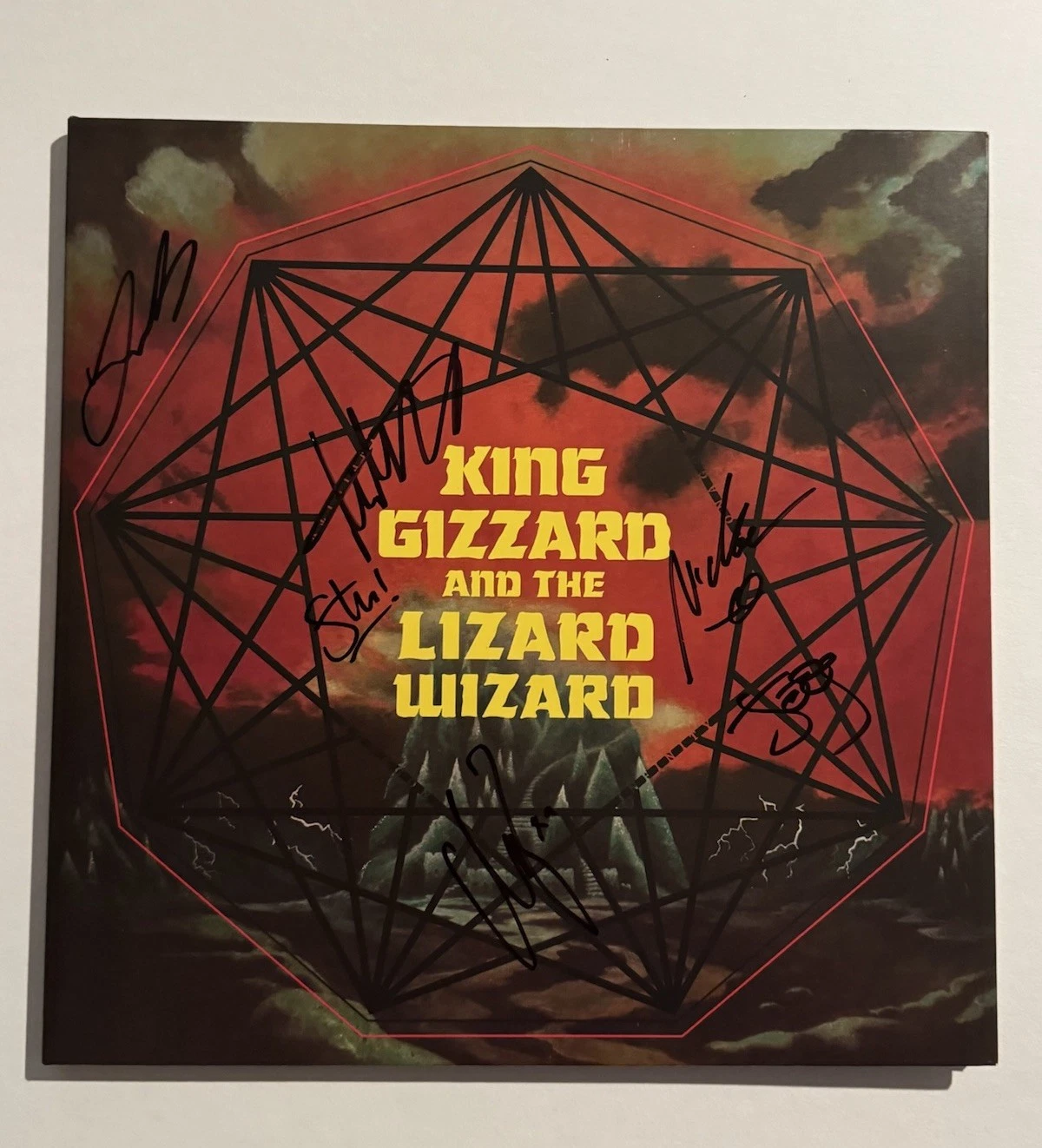 KING GIZZARD & WIZARD LIZARD THE FULL BAND SIGNED VINYL ALBUM LP AUTOGRAPHED COA