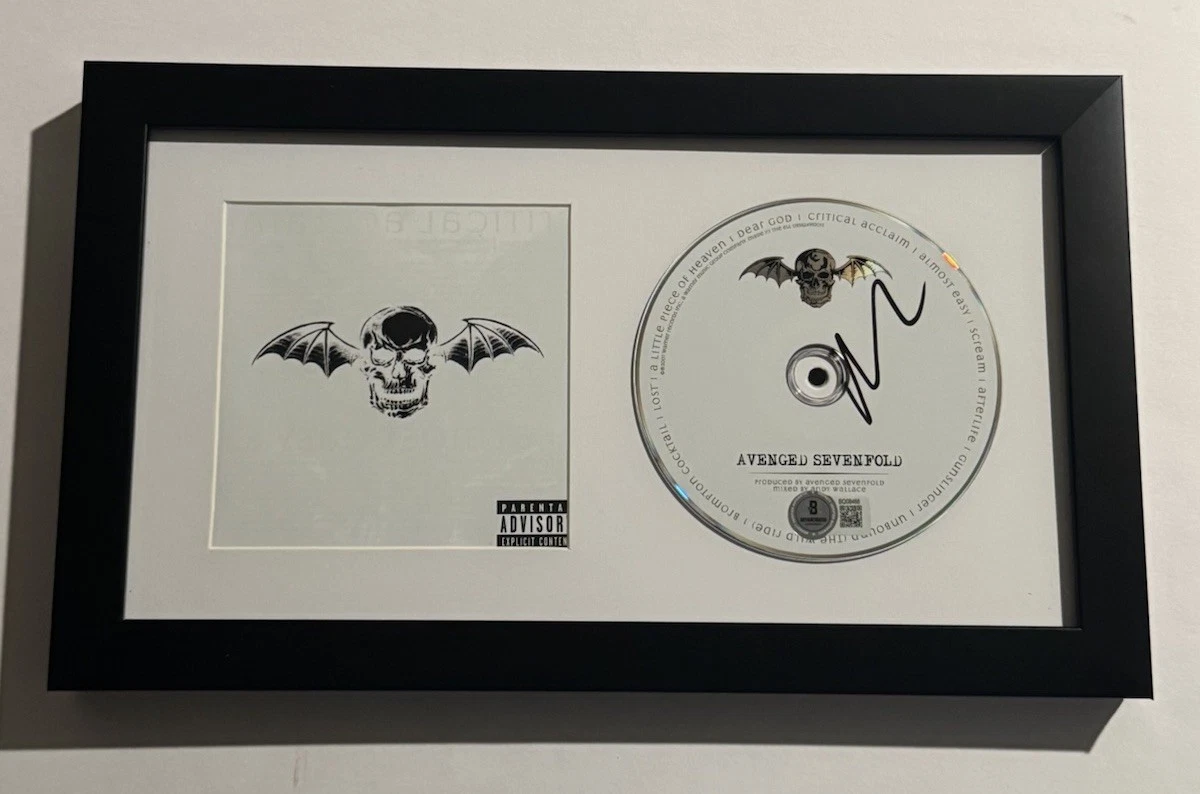 MATT M SHADOWS SIGNED CD FRAMED AVENGED SEVENFOLD BAND LEAD SINGER BAS COA