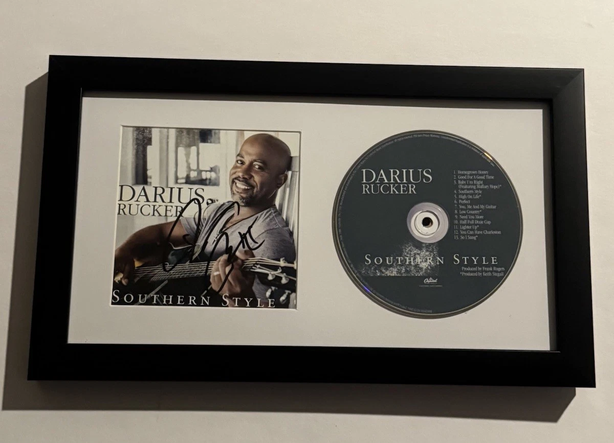 DARIUS RUCKER SIGNED CD FRAMED HOOTIE COUNTRY SINGER LEGEND VERY RARE COA