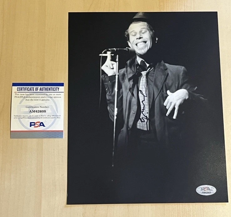 TOM WAITS HAND SIGNED 8x10 PHOTO AUTOGRAPHED LEGENDARY SINGER PSA COA
