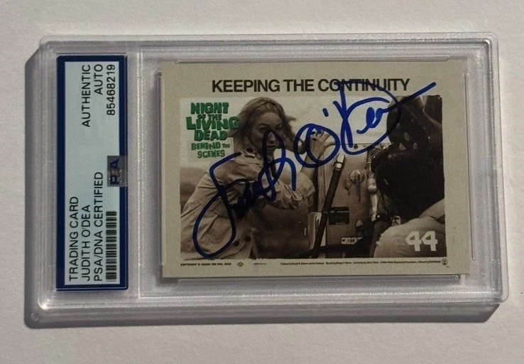 JUDITH O'DEA SIGNED AUTO 2023 FRIGHT RAGS NIGHT OF THE LIVING DEAD PSA/DNA