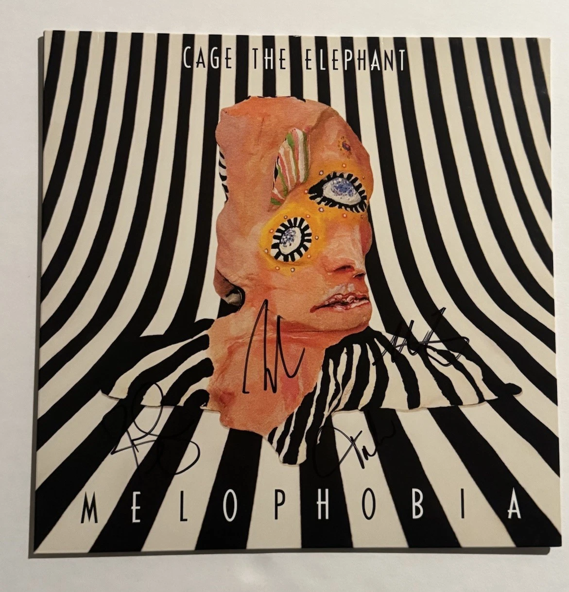 CAGE THE ELEPHANT FULL BAND SIGNED AUTOGRAPHED LP VINYL RECORD ALBUM RARE COA
