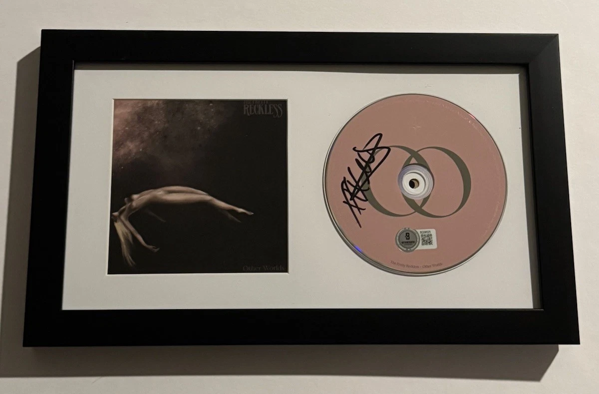 TAYLOR MOMSEN SIGNED CD FRAMED THE PRETTY RECKLESS BAND LEAD SINGER BAS COA