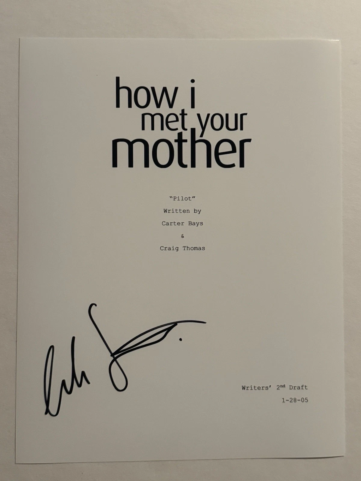 COBIE SMULDERS SIGNED SCRIPT COVER ACTRESS AUTOGRAPHED HOW I MET YOUR MOTHER COA