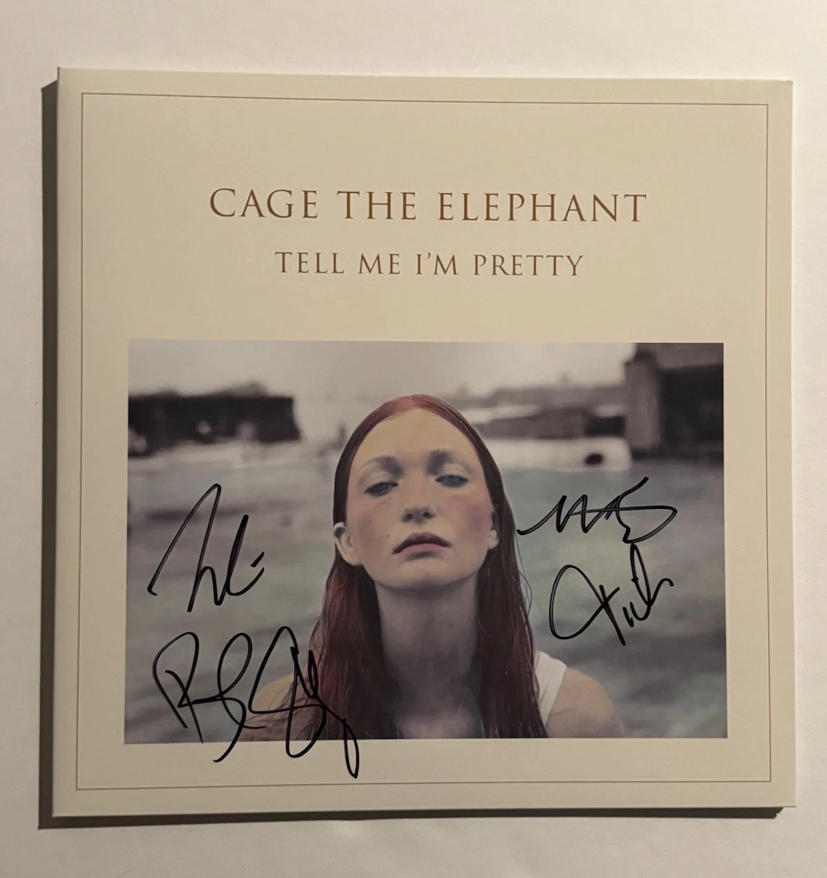CAGE THE ELEPHANT FULL BAND SIGNED AUTOGRAPHED LP VINYL RECORD ALBUM RARE COA