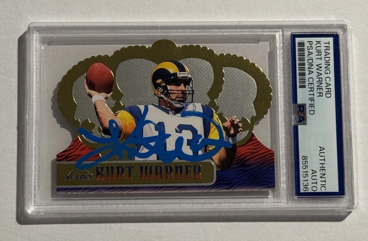 1999 Crown Royale Kurt Warner SIGNED AUTO RC Rookie #116 HOF RARE PSA