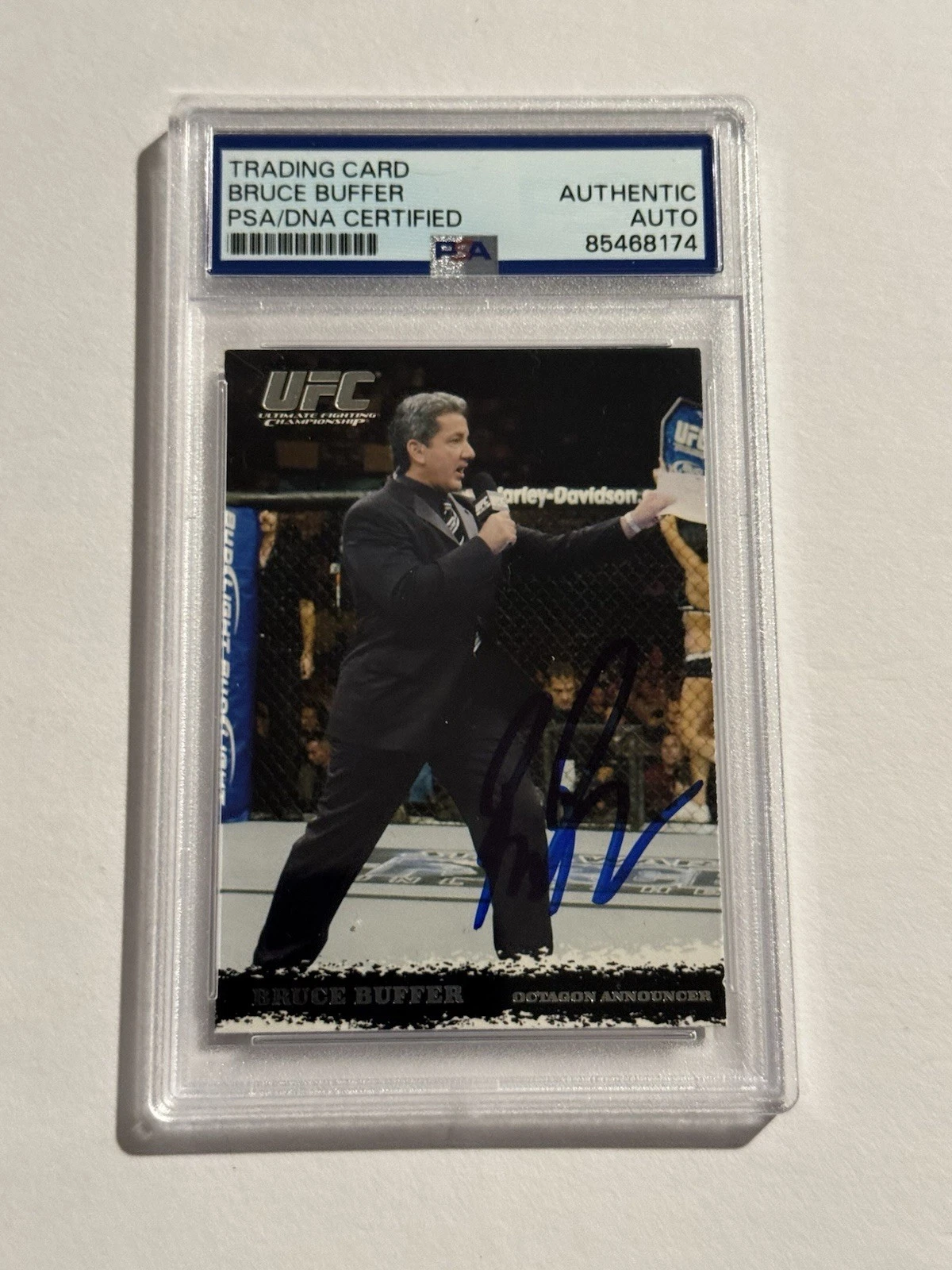 2009 Topps UFC Round 1 RC Auto, Bruce Buffer Rookie Signed PSA/DNA