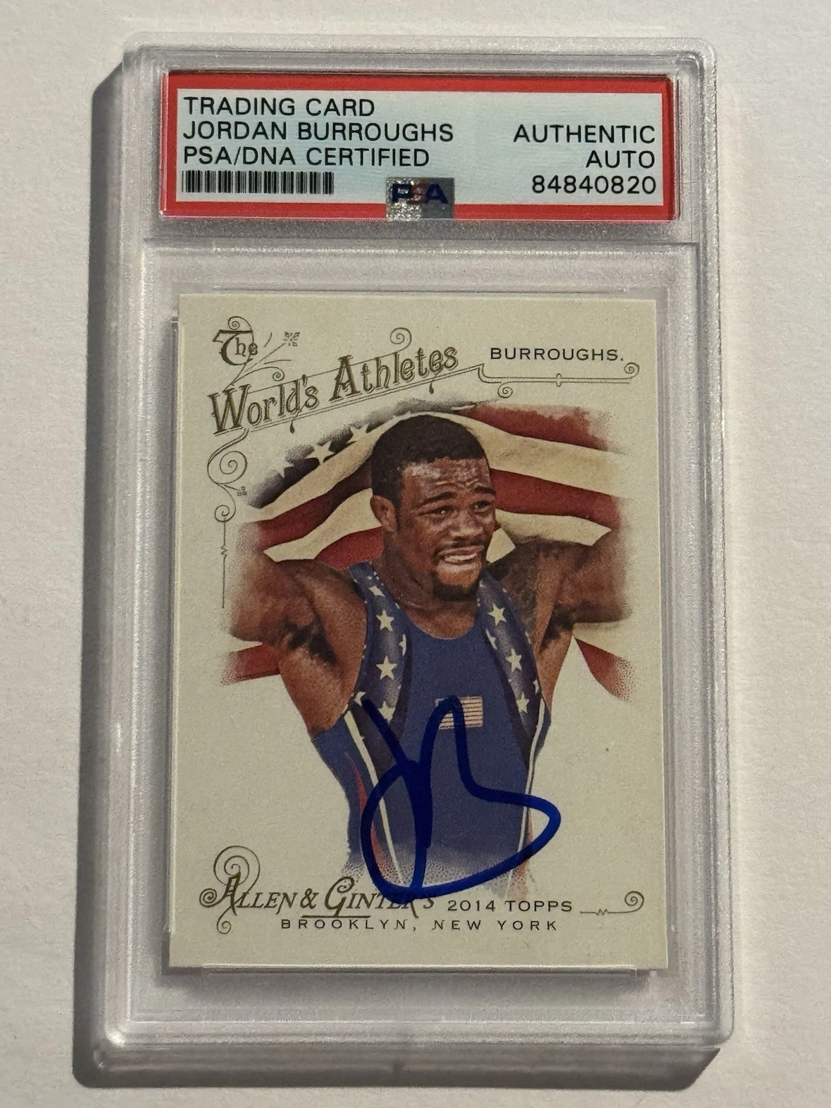 2014 Jordan Burroughs Topps Allen And Ginter Authentic Autograph Rookie PSA