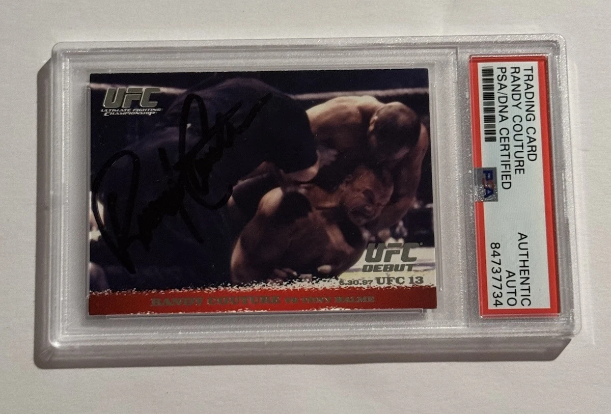 Randy Couture 2009 Topps UFC Round 1 RC #4 Signed PSA/DNA Rookie Autograph