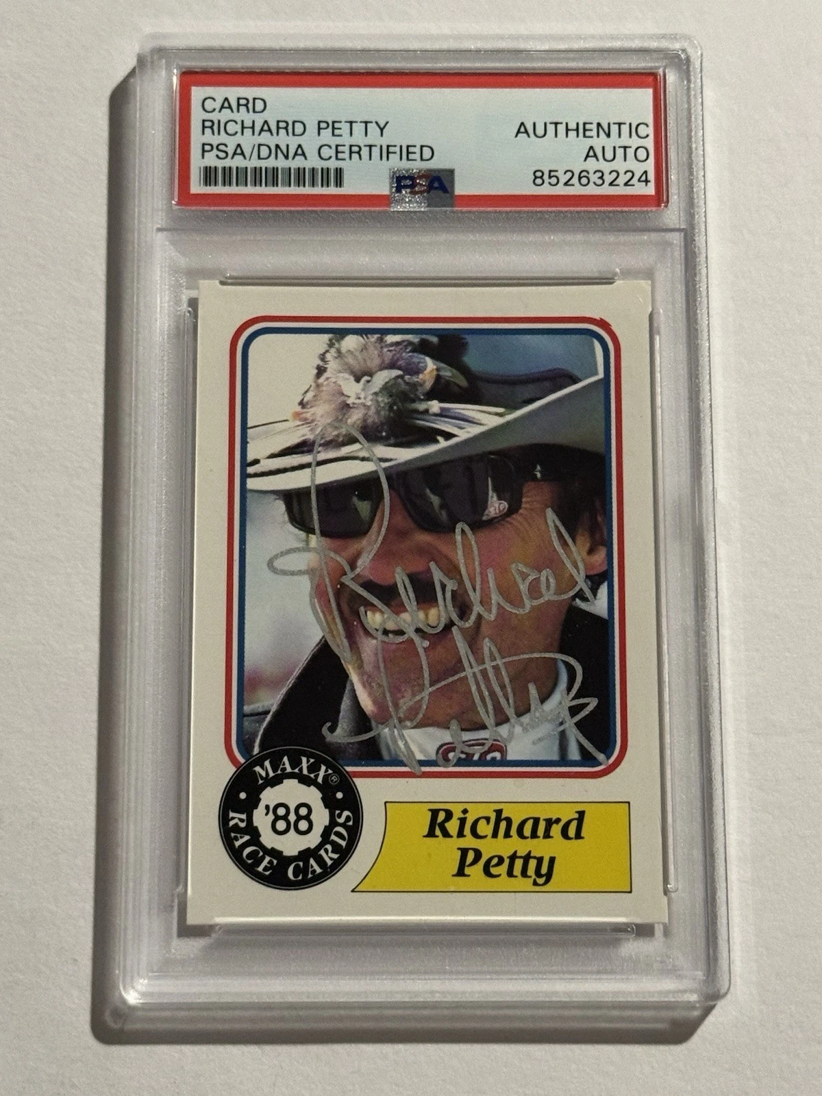 Richard Petty 1988 Maxx RC #43 Signed PSA/DNA Authentic Rookie Autograph