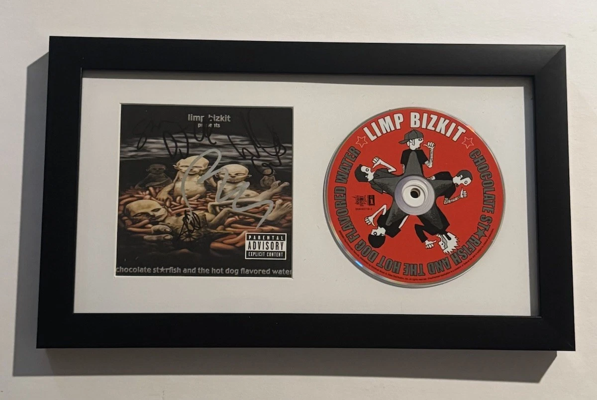LIMP BIZKIT FULL BAND SIGNED CD FRAMED AUTOGRAPHED FRED DURST WES BORLAND COA