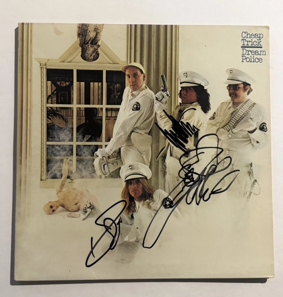 CHEAP TRICK FULL BAND SIGNED VINYL RECORD AUTOGRAPHED ROBIN ZANDER NIELSEN COA
