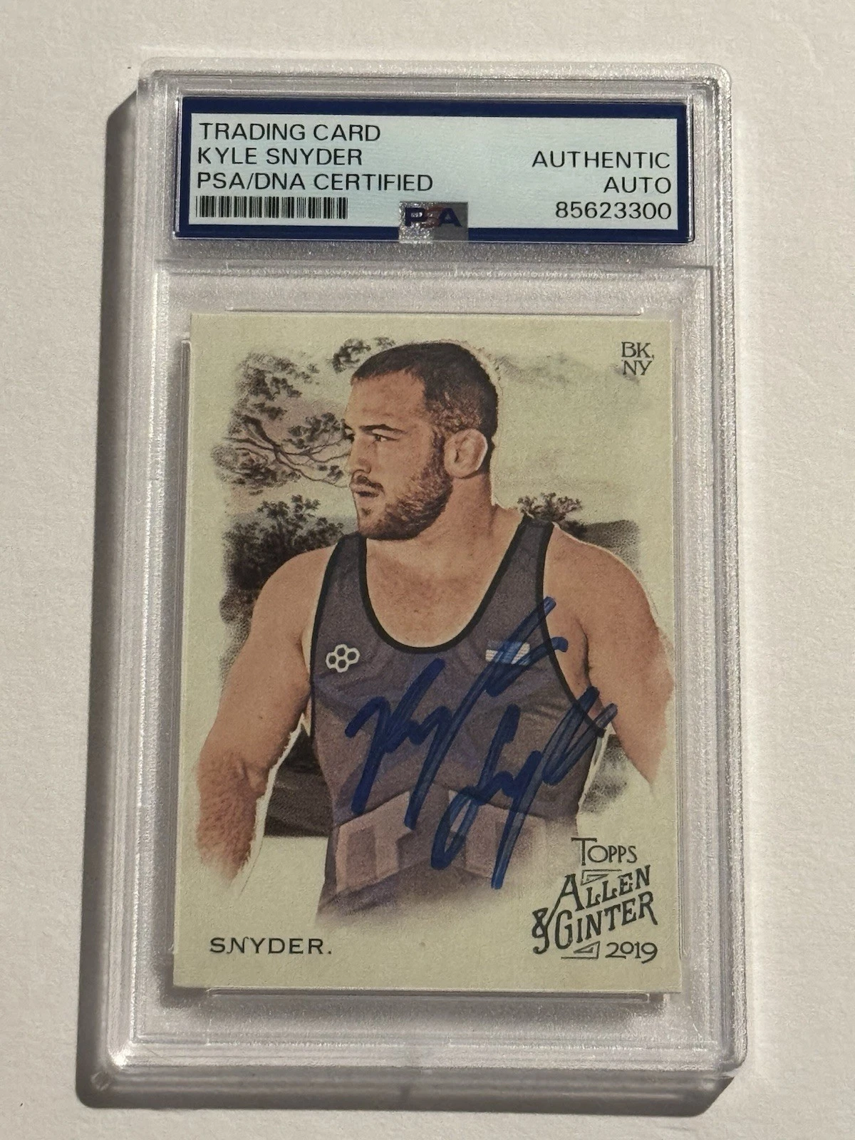 Kyle Snyder Signed 2019 Topps Allen & Ginter #158 Auto Olympics Wrestling PSA