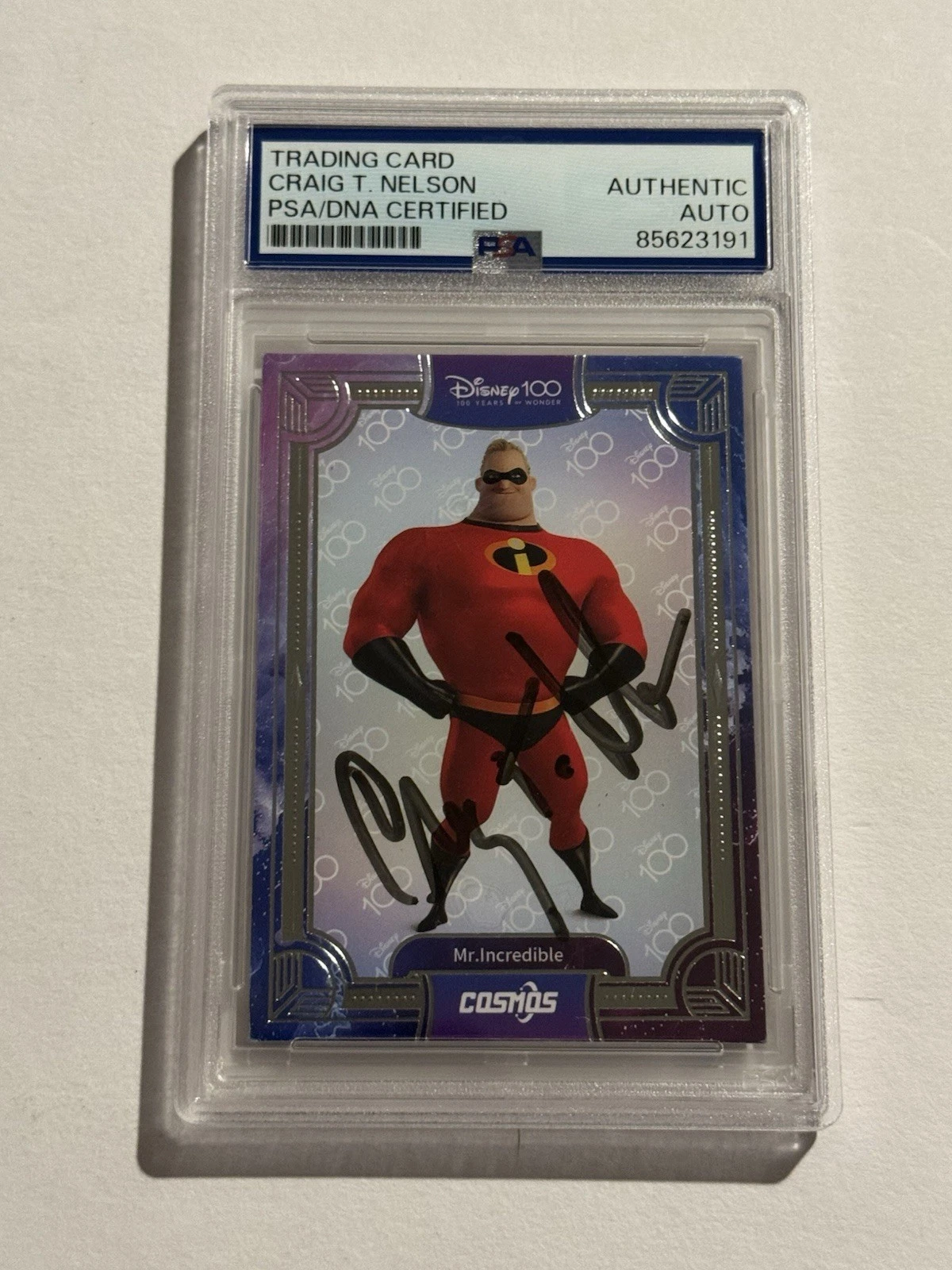 CRAIG T NELSON SIGNED AUTO RC Mr. Incredible 2023 Kakawow Cosmos Disney 100 PSA