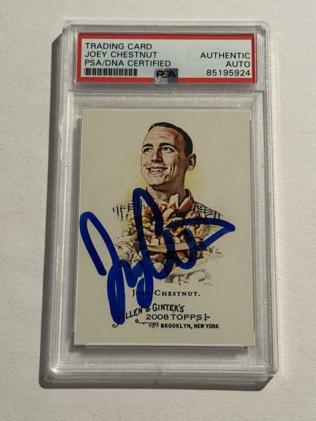 JOEY CHESTNUT SIGNED AUTO 2008 TOPPS ALLEN & GINTER RC CARD #109 PSA/DNA