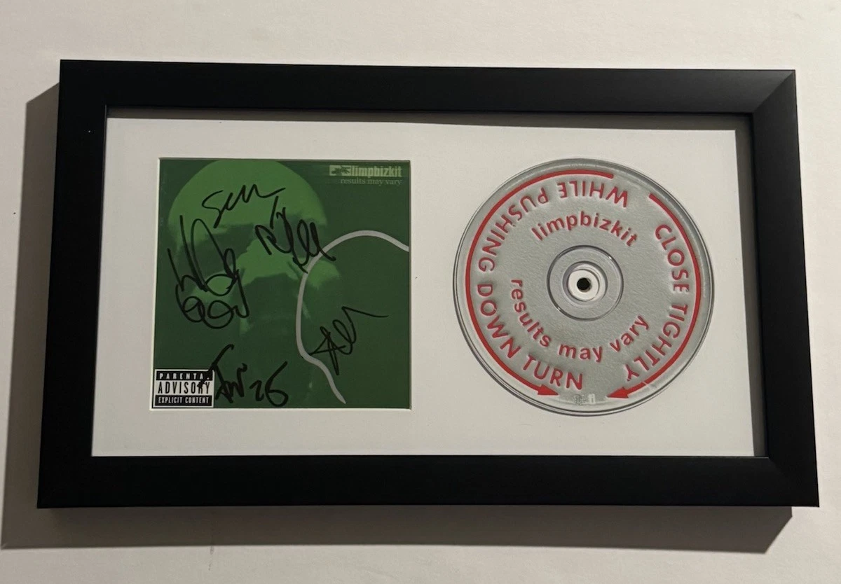 LIMP BIZKIT FULL BAND SIGNED CD FRAMED AUTOGRAPHED FRED DURST WES BORLAND COA