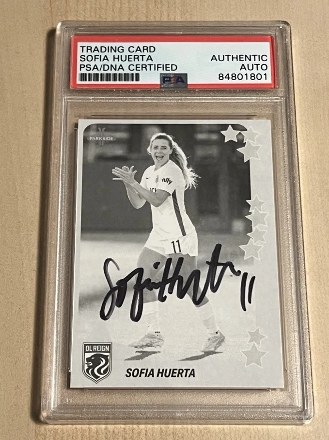 SOFIA HUERTA SIGNED AUTO 2021 PARKSIDE NWSL VOLUME 2 STARS INSERT #S30 USWNT PSA COLLECTIBLE MEMORABILIA