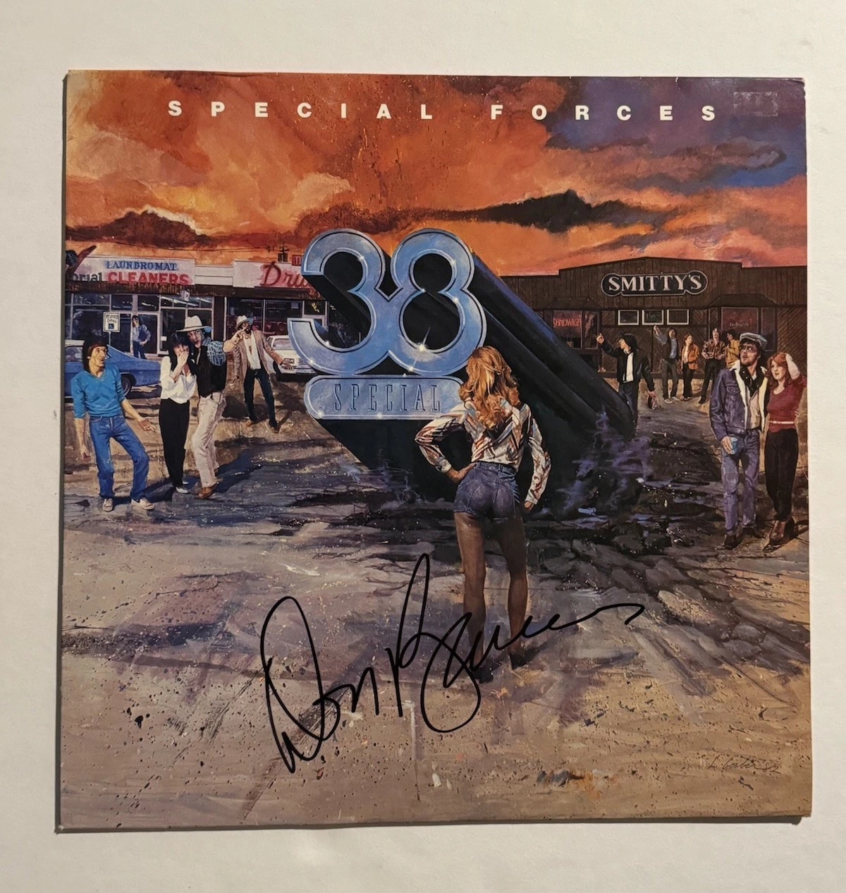DON BARNES SIGNED LP VINYL RECORD ALBUM 38 SPECIAL BAND LEAD SINGER COA